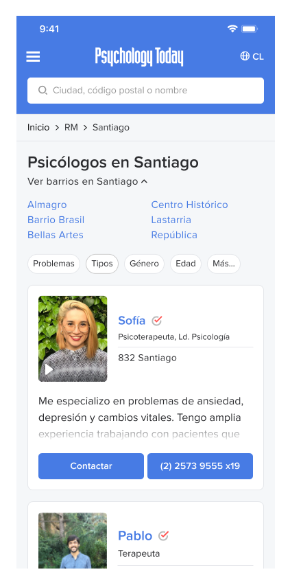 psychology today directorio